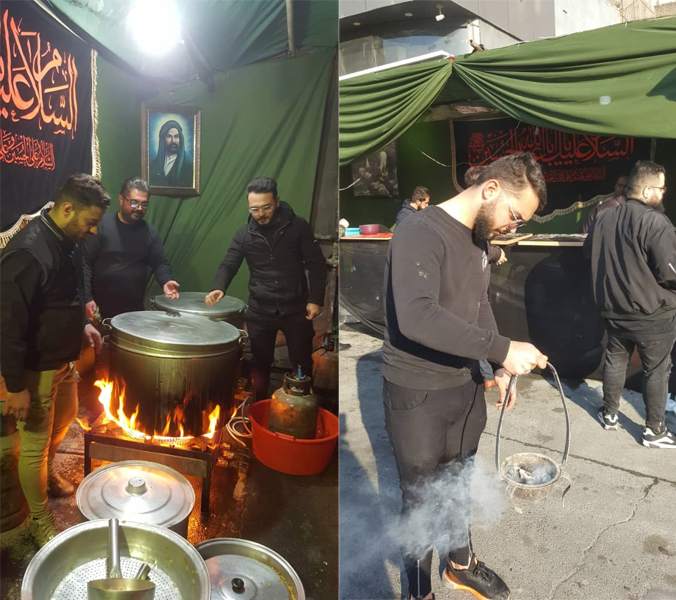 برپایی موکب فاطمی توسط خادمیاران منطقه 10 تهران